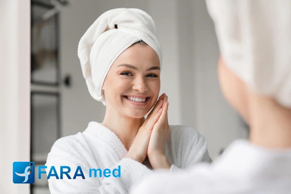 حمام بعد لیزر موهای زائد