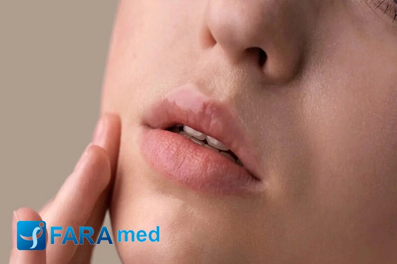 لیزر پشت لب